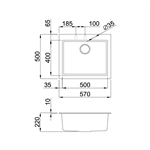 Chậu Đá Nero K-10540 (Màu Đen – Phủ Nano)